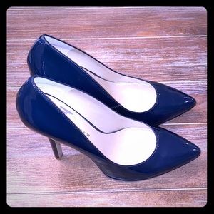 Nine West Love Fury Navy Patent Leather Heels